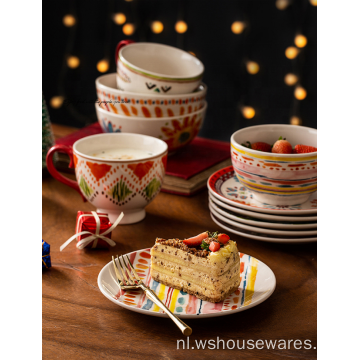 Decal Ceramic Fashion Servies Set